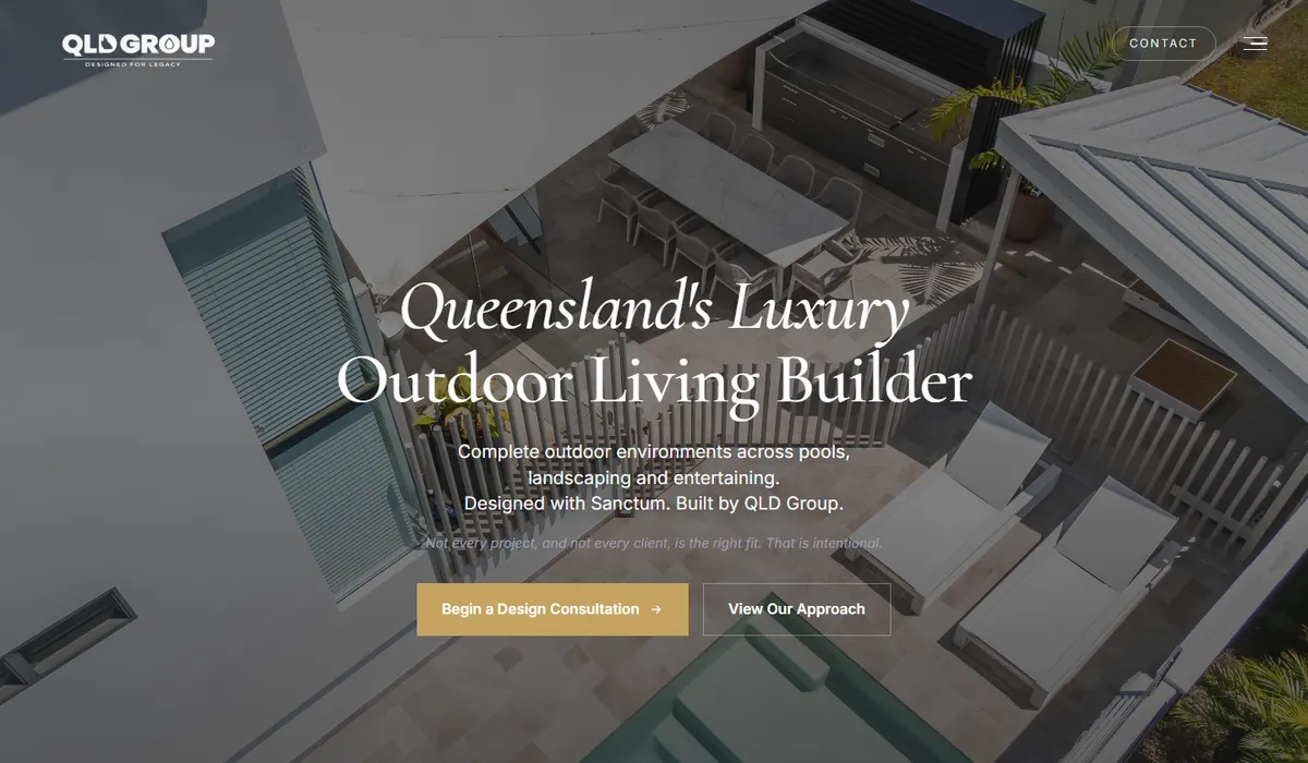 The The QLD Group website, built by Web Blend